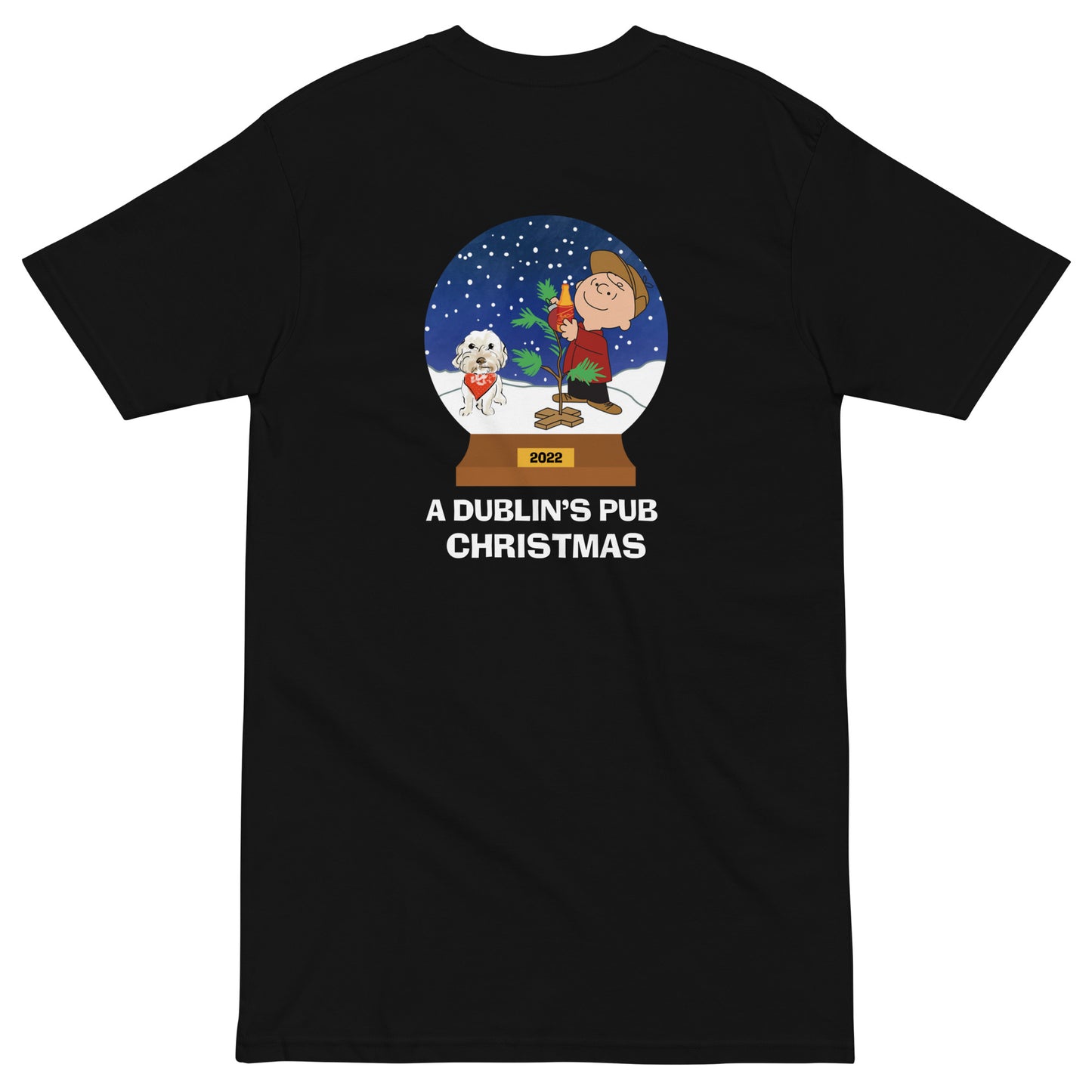 Black A Dublin's Pub Christmas Men’s Heavyweight T-Shirt