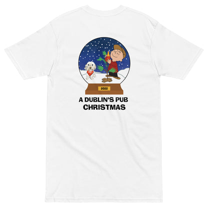 White A Dublin's Pub Christmas Men’s Heavyweight T-Shirt