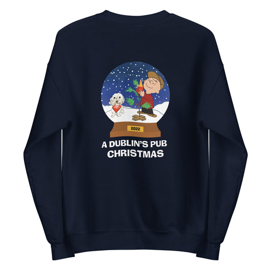 Navy A Dublin's Pub Christmas Unisex Crewneck