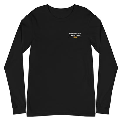 Black A Dublin's Pub Christmas Unisex Long Sleeve T-Shirt