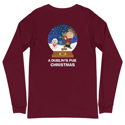 Maroon A Dublin's Pub Christmas Unisex Long Sleeve Tee