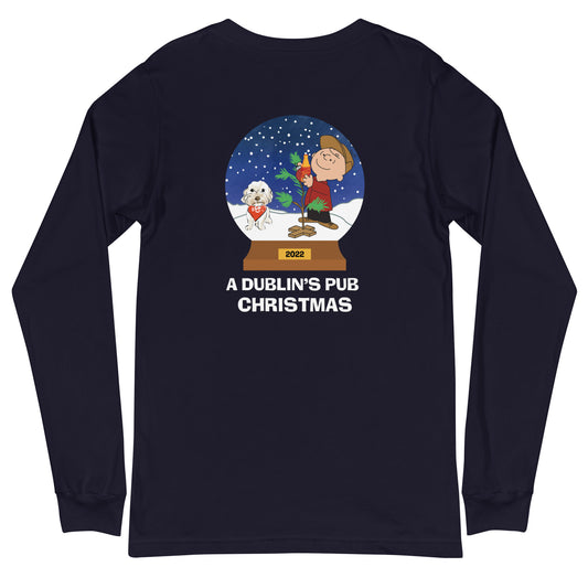 Navy A Dublin's Pub Christmas Unisex Long Sleeve T-Shirt