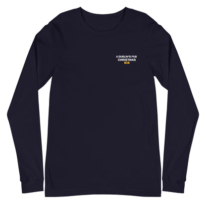 Navy A Dublin's Pub Christmas Unisex Long Sleeve T-Shirt