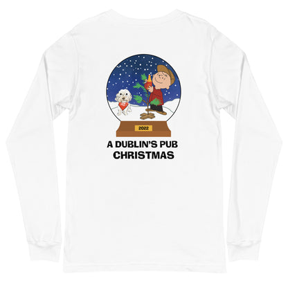 White A Dublin's Pub Christmas Unisex Long Sleeve T-Shirt