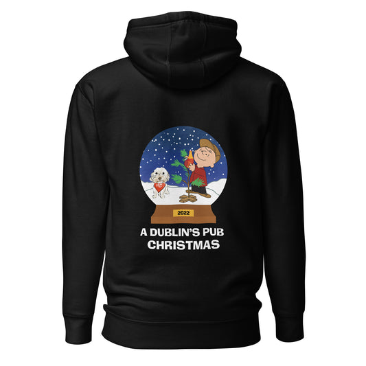 Black A Dublin's Pub Christmas Unisex Hoodie